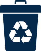 Waste bin logo
